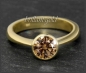 Preview: Ring aus 585 Gelbgold mit 0,99ct Brillant, Si1-2